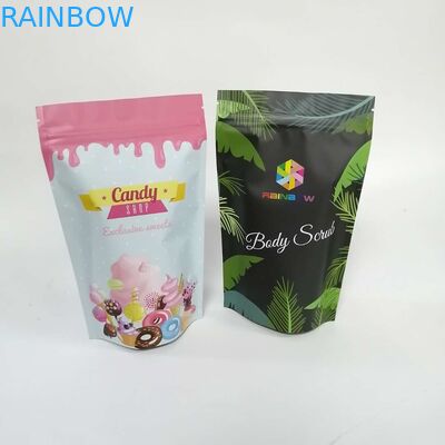 बॉडी स्क्रब फ़ॉइल लाइनेड ग्रेव्योर प्रिंटिंग कस्टमाइज़्ड पेपर बैग्स 200mic