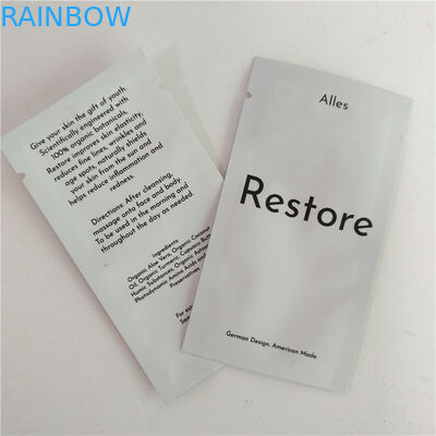 तीन साइड सील MOPP Mylar पन्नी कॉस्मेटिक पैकेजिंग बैग