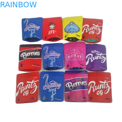 शीतल स्पर्श 3.5g पन्नी ज़िपलॉक प्लास्टिक बैग गंध सबूत मैट 3.5 ग्राम 7g कैनबिस कुकीज़ Jefe पैकेजिंग बैग