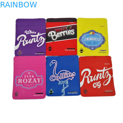 शीतल स्पर्श 3.5g पन्नी ज़िपलॉक प्लास्टिक बैग गंध सबूत मैट 3.5 ग्राम 7g कैनबिस कुकीज़ Jefe पैकेजिंग बैग