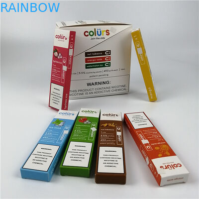 Vape पेन Cmyk होलोग्राम पेपर कार्ड फफोले बक्से गर्म मुद्रांकन