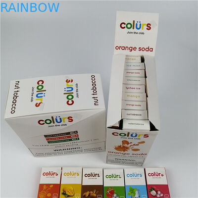 Vape पेन Cmyk होलोग्राम पेपर कार्ड फफोले बक्से गर्म मुद्रांकन