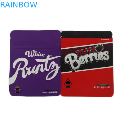 कस्टम मुद्रित ज़िप कैनबिस पैकेजिंग रिसाइकिल कुकीज़ पैकेजिंग बैग / गंध प्रमाण कैनबिस बीज पैकेजिंग बैग