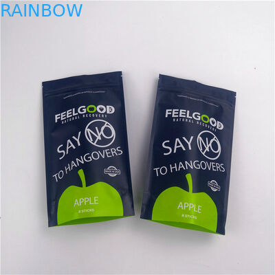 स्नैक्स फूड मायलर 110mic जिपर स्टैंडिंग पाउच स्वनिर्धारित लोगो