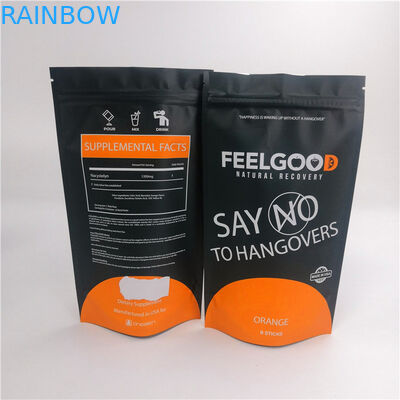 स्नैक मायलर 120mic जिपर स्टैंडिंग पाउच 20 * 15 * 8 सेमी भोजन के लिए