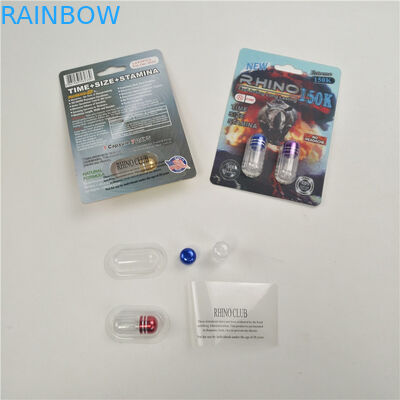 चमकदार परिष्करण संवर्धन राइनो 7 9x12 सेमी 3 डी पैकिंग कार्ड