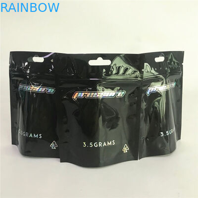 चाइल्ड प्रूफ कैनबिस मैट एल्युमिनियम फॉयल मायलर बैग्स