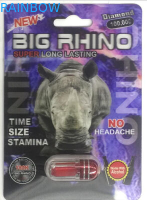 Recyclable CMYK Rhino 69 3 डी पिल पैकेजिंग कार्ड