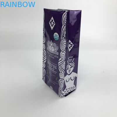 ग्लॉसी फिल्म 250g 1kg 16oz VMPET साइड गस्सेट पैकेजिंग बैग