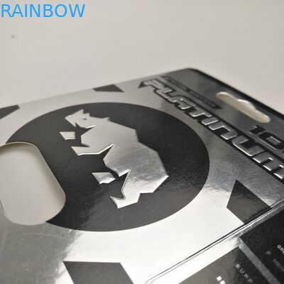 चमकदार सतह 9x12 सेमी राइनो कैप्सूल ब्लिस्टर पेपर कार्ड