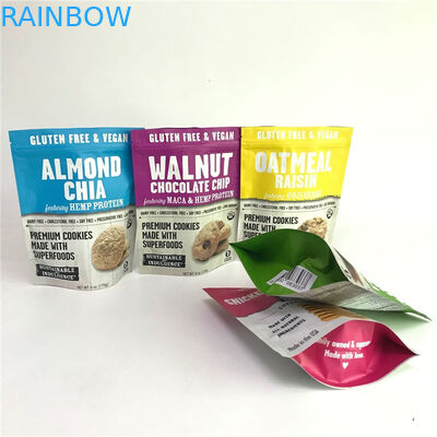 एल्युमिनियम फॉयल ग्रैव्योर प्रिंटिंग 120mic फ़ूड पैकेजिंग बैग्स