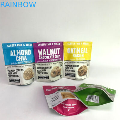 एल्युमिनियम फॉयल ग्रैव्योर प्रिंटिंग 120mic फ़ूड पैकेजिंग बैग्स