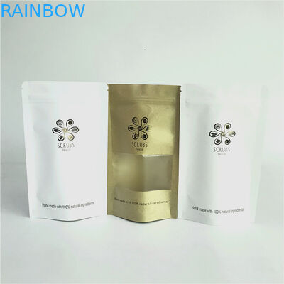 गर्म मुद्रांकन 110 माइक्रोन MOPP क्राफ्ट पेपर बैग खड़े हो जाओ