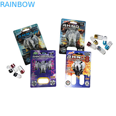 एफएक्स 9000 राइनो 7 एसडब्ल्यूएजी कैप्सूल बुलेट के लिए धातु कैप रंगीन प्लास्टिक की गोली की बोतलें स्पष्ट प्लास्टिक की गोली की बोतलें