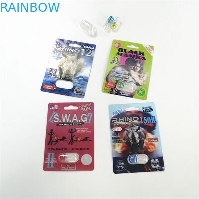 संवर्धन गोलियां 350g राइनो 69 3 डी ब्लिस्टर कार्ड प्लास्टिक