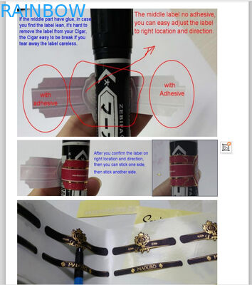 CMYK रंग 70mic गोल्ड मुद्रांकन सिकुड़ आस्तीन लेबल