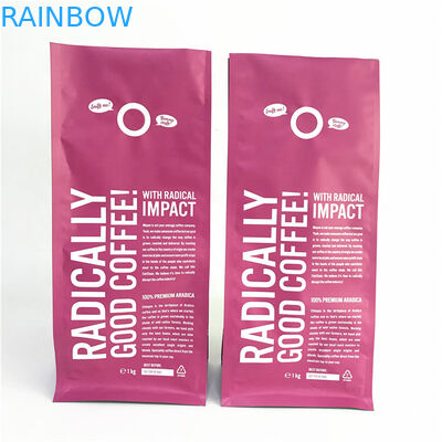 वाल्व के साथ एल्यूमीनियम पन्नी VMPET BPA मुक्त साइड कली बैग