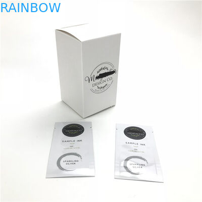 मेकअप उत्पादों के लिए चेहरे की क्लींजर आई सीरम थ्री साइड सील्ड टिप के लिए स्वनिर्धारित डिस्पोजेबल छोटे सैंपल पाउच