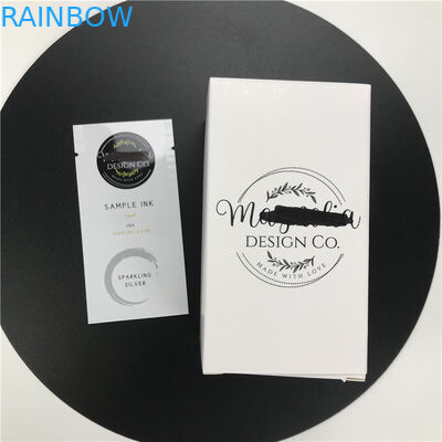 मेकअप उत्पादों के लिए चेहरे की क्लींजर आई सीरम थ्री साइड सील्ड टिप के लिए स्वनिर्धारित डिस्पोजेबल छोटे सैंपल पाउच