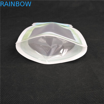 विशेष आकार का मुद्रण लोगो खाद्य ग्रेड रस दूध जेली तरल स्टैंड बोतल आकार पाउच