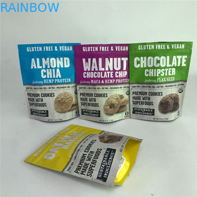 डिजिटल प्रिंटिंग रेसेलेबल मैट एल्युमिनियम फॉयल स्टैंड बैग्स फूड पैकेजिंग बैग्स