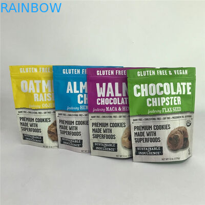 डिजिटल प्रिंटिंग रेसेलेबल मैट एल्युमिनियम फॉयल स्टैंड बैग्स फूड पैकेजिंग बैग्स