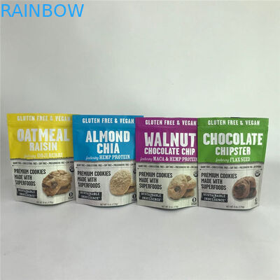 डिजिटल प्रिंटिंग रेसेलेबल मैट एल्युमिनियम फॉयल स्टैंड बैग्स फूड पैकेजिंग बैग्स