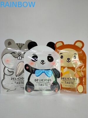 ग्लॉसी विशेष आकार के साथ पैकेजिंग बैग अनुकूलित बैग खड़े हो जाओ