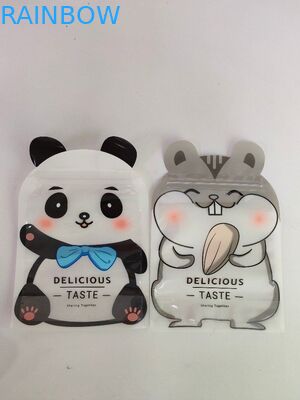 ग्लॉसी विशेष आकार के साथ पैकेजिंग बैग अनुकूलित बैग खड़े हो जाओ