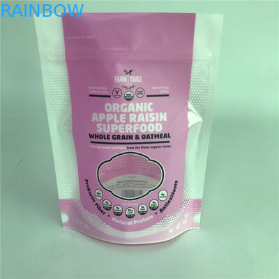 चमकदार सतह खाद्य पैकेजिंग के लिए खिड़की के साथ पैकेजिंग बैग अनुकूलित बैग खड़े हो जाओ