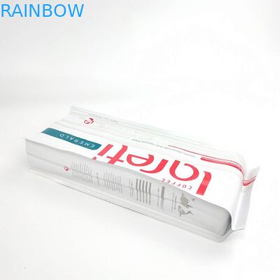 कॉफी बीन पैकेजिंग पाउच के लिए एल्यूमीनियम पन्नी वाल्व के साथ कस्टम resealable मैट फिल्म साइड कली बैग
