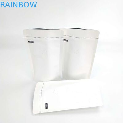 Oem कस्टम 1/8 OZ सफेद लोगो आकार resealable एल्यूमीनियम पन्नी 120 माइक्रोन क्राफ्ट पेपर स्टैंड पैकेजिंग पाउच