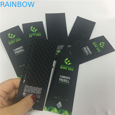 डिजिटल मुद्रण Preroll ग्लॉसी पैकेजिंग Mylar बैग अनुकूलित एल्यूमीनियम पन्नी गंध सबूत Ziplock सिगार संयुक्त पैकेजिंग