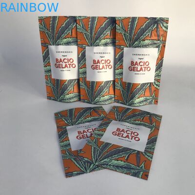 कस्टम स्वीकृत मैट एल्यूमीनियम पन्नी कैनबिस पैकेजिंग बैग खड़े हो जाओ