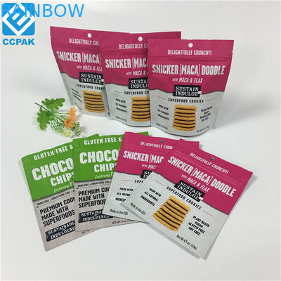 नट्स ड्राई फ्रूट के लिए जिप लॉक पाॅकगैंगिंग बैग के साथ रेसेबल फूड पाउच बैग