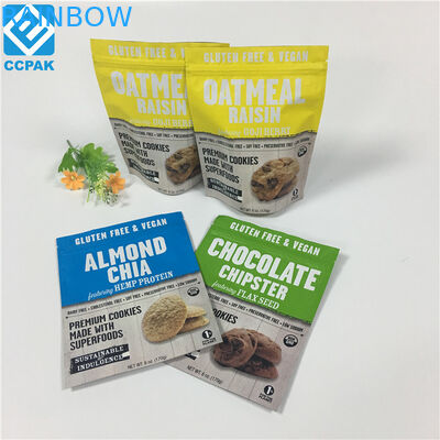 नट्स ड्राई फ्रूट के लिए जिप लॉक पाॅकगैंगिंग बैग के साथ रेसेबल फूड पाउच बैग