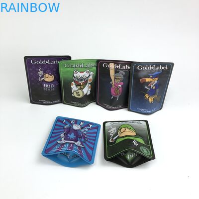 100 माइक्रोन VMPET गंध सबूत कुकीज़ बैग 3.5g 7g 14g कैनबिस मायलर