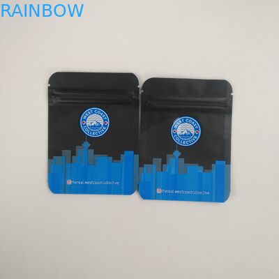 VMPET Gravure प्रिंटिंग स्मेल प्रूफ कुकीज़ पन्नी बैग 3.5g 7g