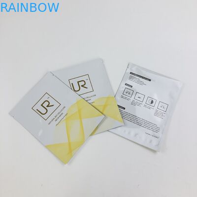 कस्टम Resealable तीन पक्ष फ्लैट mylar Frosted प्लास्टिक ज़िपलॉक लोशन क्रीम पाउच बैग