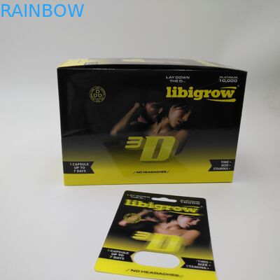 गोली कैप्सूल पैकेजिंग के लिए अनुकूलित मैग्नम पेपर कार्ड्स पापा बॉक्स