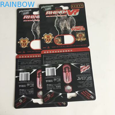 गोली कैप्सूल पैकेजिंग के लिए अनुकूलित चार रंग मैग्नम पेपर कार्ड पापा बक्से