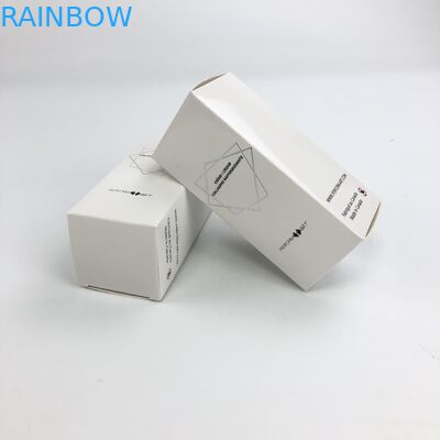 थोक कस्टम गर्म मुद्रांकन मैट फिल्म के साथ कॉस्मेटिक नमूना खाद्य बरौनी कागज बॉक्स पैकेजिंग के लिए 350 ग्राम सफेद कार्डबोर्ड