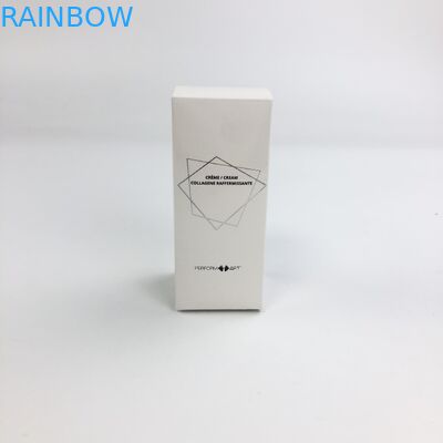 थोक कस्टम गर्म मुद्रांकन मैट फिल्म के साथ कॉस्मेटिक नमूना खाद्य बरौनी कागज बॉक्स पैकेजिंग के लिए 350 ग्राम सफेद कार्डबोर्ड