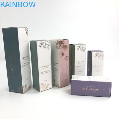 कस्टम ग्लास चमकदार यूवी मैट फिल्म 400 ग्राम मोटाई के साथ सफेद नमूना कॉस्मेटिक नमूना Argan तेल पेपर बॉक्स पैकेजिंग के लिए