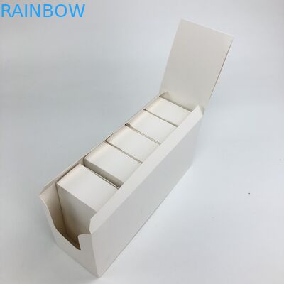 कस्टम ग्लॉसी फिल्म नहीं कॉस्मेटिक कॉस्मेटिक बोतलों पेपर बॉक्स पैकेजिंग के लिए 350g 400g मोटाई सफेद कार्डबोर्ड के साथ मुद्रित