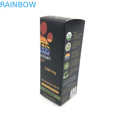 400 ग्राम मोटाई के साथ कस्टम चमकदार फिल्म के लिए दवा की बोतलें गहने कागज बॉक्स पैकेजिंग के लिए सफेद कार्डबोर्ड