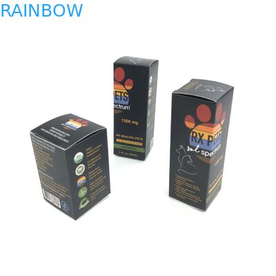 400 ग्राम मोटाई के साथ कस्टम चमकदार फिल्म के लिए दवा की बोतलें गहने कागज बॉक्स पैकेजिंग के लिए सफेद कार्डबोर्ड