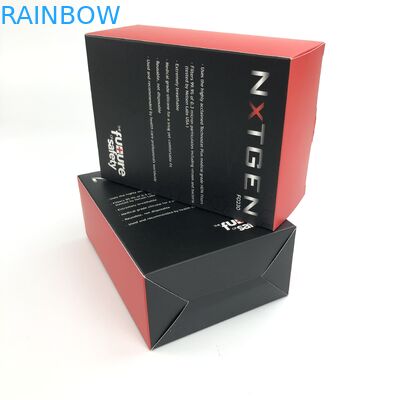 कस्टम मैट फिल्म यूवी खिलौना खाद्य पदार्थ की बोतलें कागज बॉक्स पैकेजिंग के लिए 400 ग्राम मोटाई सफेद कार्डबोर्ड के साथ