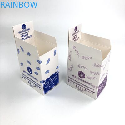 कस्टम मैट फिल्म यूवी 400g 350g मोटाई सफेद कार्डबोर्ड के साथ 30ml 60ml बोतलें डिस्प्ले पेपर बॉक्स पैकेजिंग के लिए उभरा