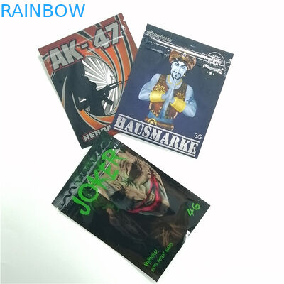 Cmyk 100microns हर्बल धूप पैकेजिंग बैग 4g